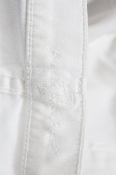 7 For All Mankind Women Cut-Off White Shorts Size 27