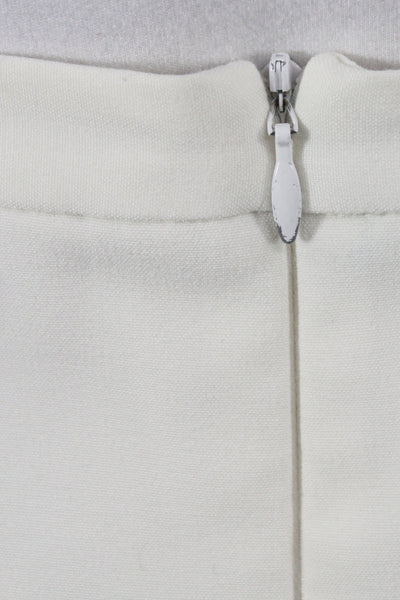 Mason Womens Mini Skort Ivory Zip Size 0