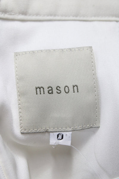 Mason Womens Mini Skort Ivory Zip Size 0