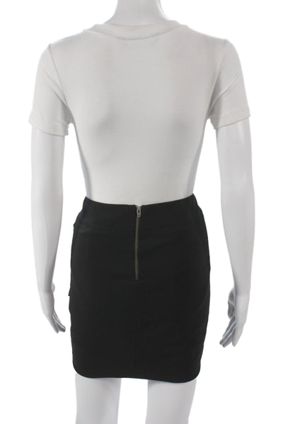 Helmut Helmut Lang Women Black Mini Skirt Polyester Short Size S