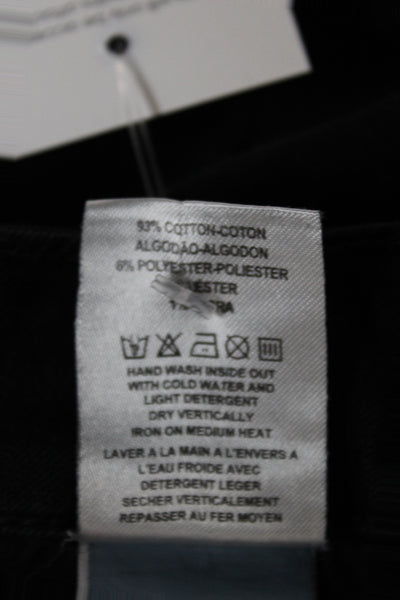 DL1961 Women Cropped High Rise Black Cotton Jeans Size 29