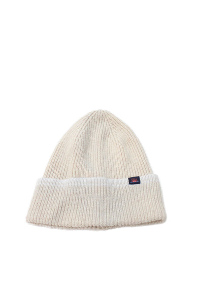Faherty Womens Pull On Beanie Hat Beige Grey Size One Size