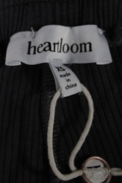 Heartloom Women Jogger Pants Gray Cotton Pull On Casual Size XS