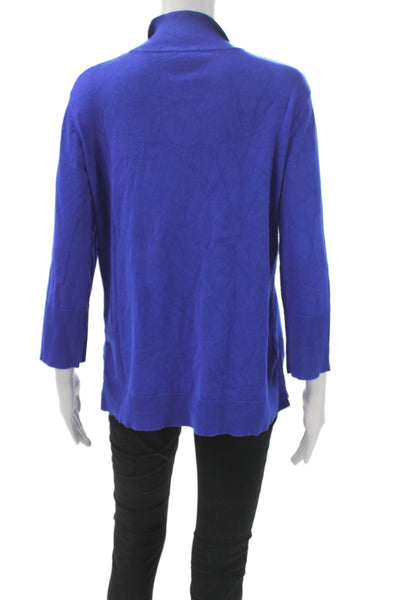 Cable & Gauge Womens Blue Turtleneck Pullover Sweater Size XS