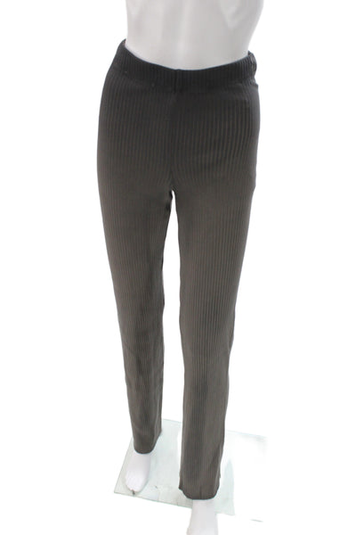 Cotton Citizen Women Ankle Leggings Black Striped 88% Cotton Fall Size S
