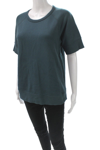 Standard James Perse Womens Basic T-Shirt Green Crew Neck Short Sleeve Size 3
