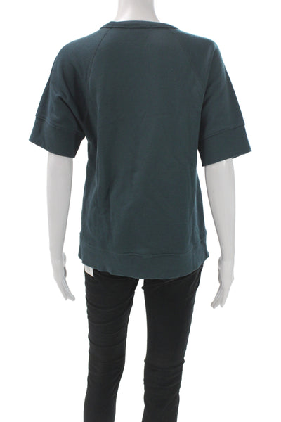 Standard James Perse Womens Basic T-Shirt Green Crew Neck Short Sleeve Size 3