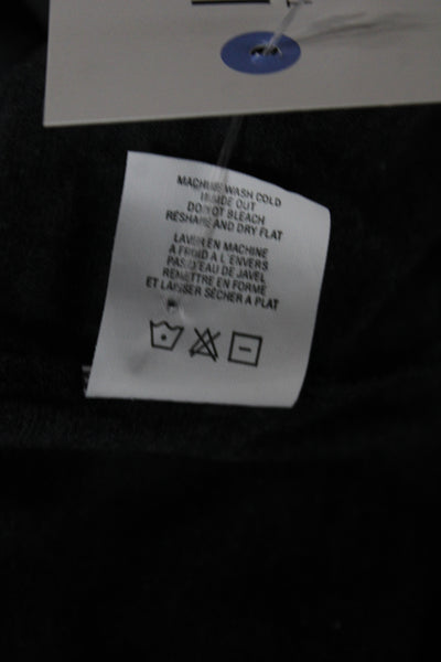 Theory Women Gray Basic Sleeveless Scoop Neck Cotton Tank Size L