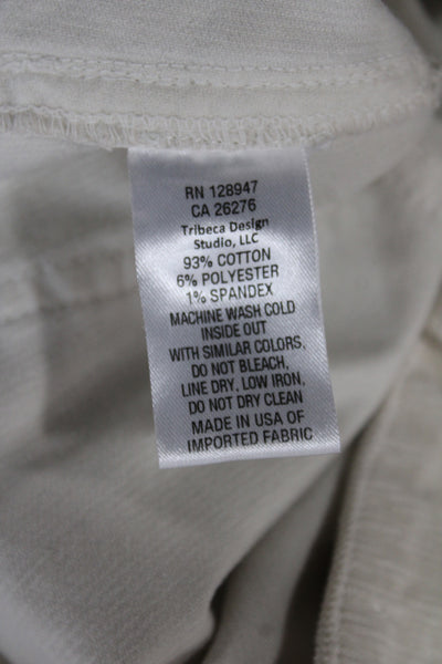 Nili Lotan Womens Beige Ankle Pants Size 6