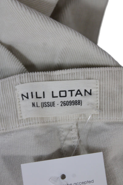 Nili Lotan Womens Beige Ankle Pants Size 6