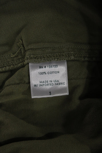 Xirena Womens Casual Pants Green Cotton Size S