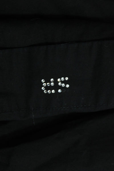 Sonia Rykiel Girls Brooch Detail Ruffle Sleeveless A-Line Dress Black Size 10Y