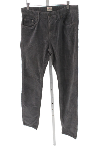 Faherty Mens Straight Black Cotton Blend Jeans Size 30