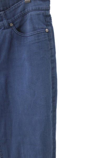 Loro Piana Men Straight Jeans Blue Cotton Button Size 48