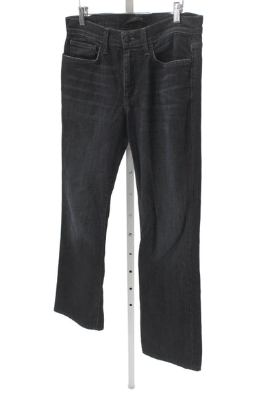 Faherty Mens Straight Black Cotton Blend Jeans Size 30