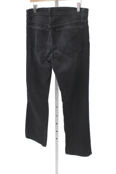 Joes Jeans Women Straight Black Cotton Blend Jeans Size 31