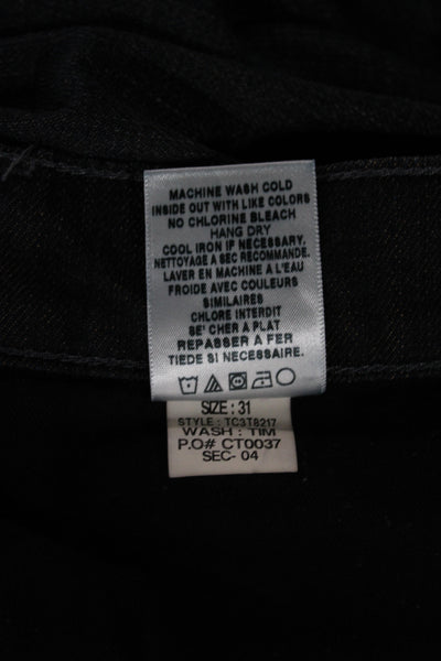 Joes Jeans Women Straight Black Cotton Blend Jeans Size 31