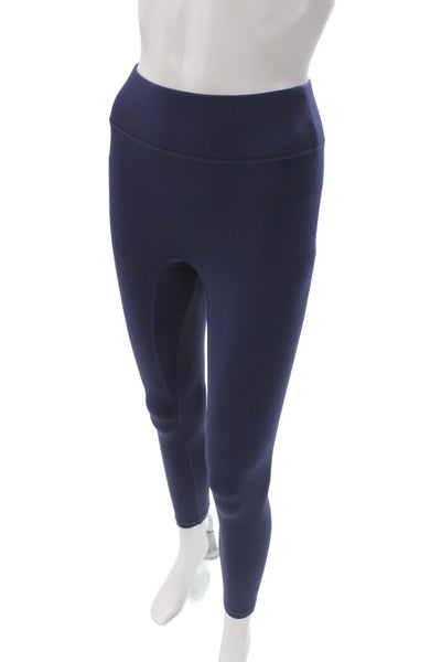 All Access Womens Blue Athleisure Leggings Set Nylon Scoop Neck Size XS