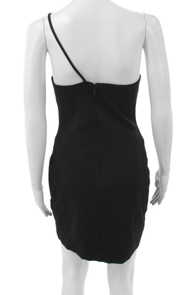 Lovers + Friends Women Bodycon One Shoulder Dress Black Sleeveless Size M