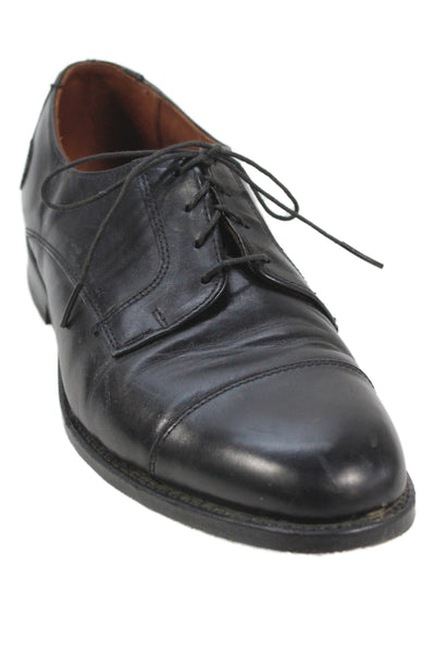 Allen Edmonds Mens Leather Lace Up Oxford Dress Shoes Black Size 9.5