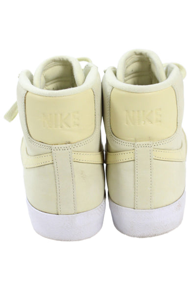 Nike Womens Leather Blazer Mid Premium Sneakers Alabaster Yellow Size 8.5