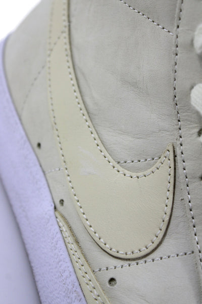 Nike Womens Leather Blazer Mid Premium Sneakers Alabaster Yellow Size 8.5