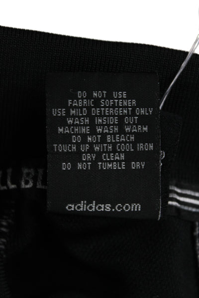 Adidas Mens T-Shirt Black Graphic Collared Rugby Short Sleeve Size 2XL