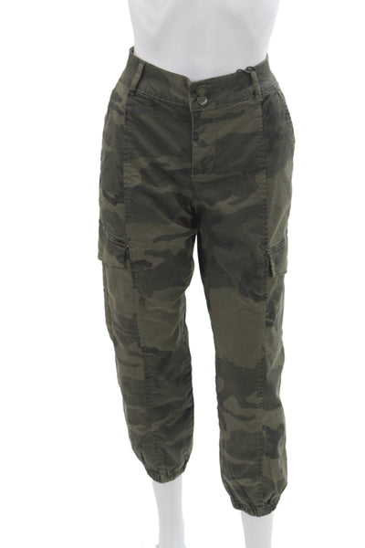 Sanctuary Womens Cargo Pants Camo Green Size 27