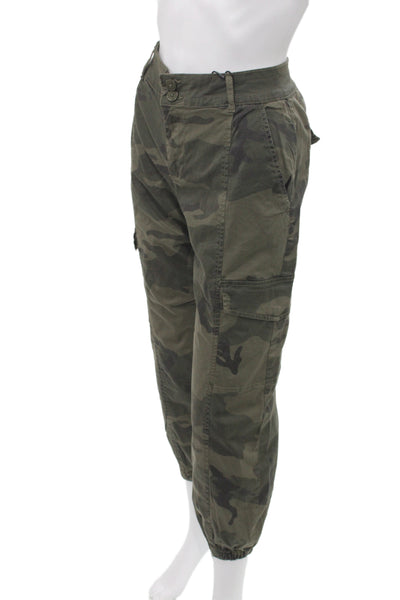 Sanctuary Womens Cargo Pants Camo Green Size 27