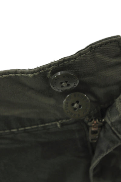 Sanctuary Womens Cargo Pants Camo Green Size 27