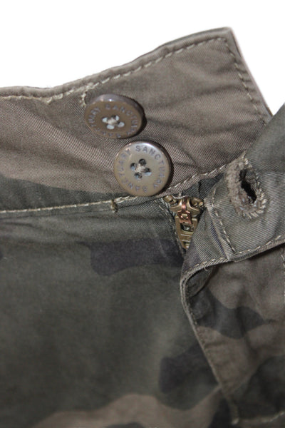 Sanctuary Womens Cargo Pants Camo Green Size 27