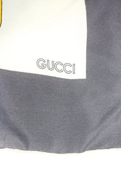 Gucci Womens Horsebit Print Light Weight Scarf Multi Colored