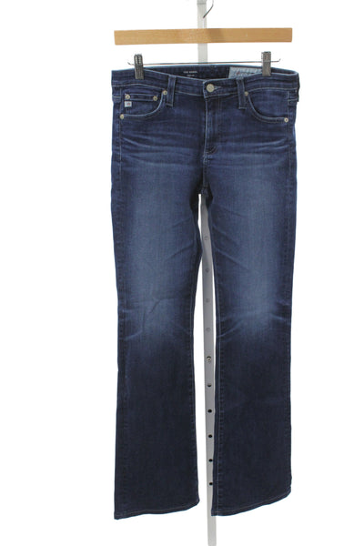 AG Adriano Goldschmied Women Bootcut Jeans Blue Button Mid Rise Size 28