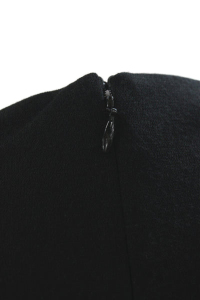Badgley Mischka Women Maxi Cowl Neck Long Sleeve Black Dress Size 10