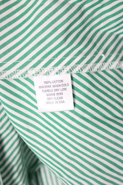 Pearl By Lela Rose Women Green Flare Skirt 100% Cotton Midi Size 0