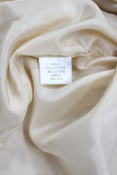 Alexandra Lind Womens Fit & Flare Dress Ivory V-Neck Size 2