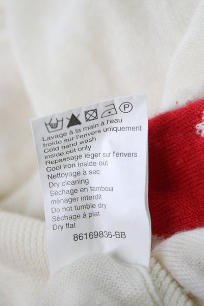 Sonia Rykiel Women Ivory Wool Pullover Sweater Long Sleeve Size XS