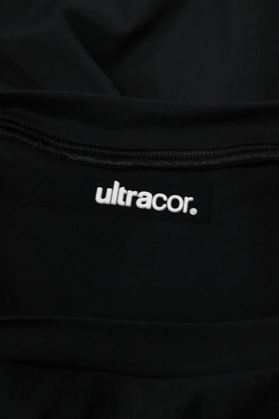 Ultracor Womens Crew Neck Sleeveless Tank Top Solid Black Size S