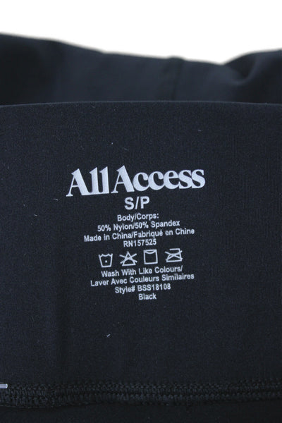 All Access Womens Athletic Black Petite Shorts Size S