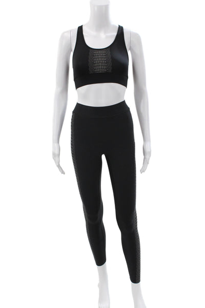 Ultracor Women Black Animal Print Leggings Athleisure Pullover Size XS