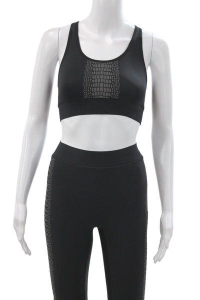 Ultracor Women Black Animal Print Leggings Athleisure Pullover Size XS