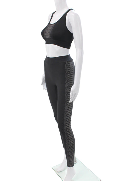 Ultracor Women Black Animal Print Leggings Athleisure Pullover Size XS