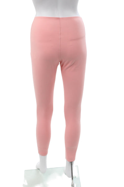 Le Ore Women Pink Athleisure Leggings Outfit Sleeveless Scoop Neck Size S