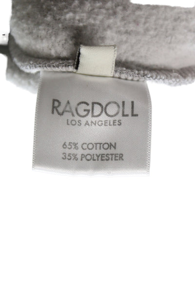 Ragdoll Womens Gray Pullover Sweatshirt Crewneck Long Sleeve Logo Size S