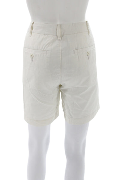 G1 Men Ivory 100% Cotton Chino Shorts Button Closure Size 6