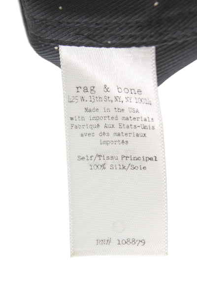 Rag & Bone Women Black Silk Polka Dot Camisole Scoop Neck Size M