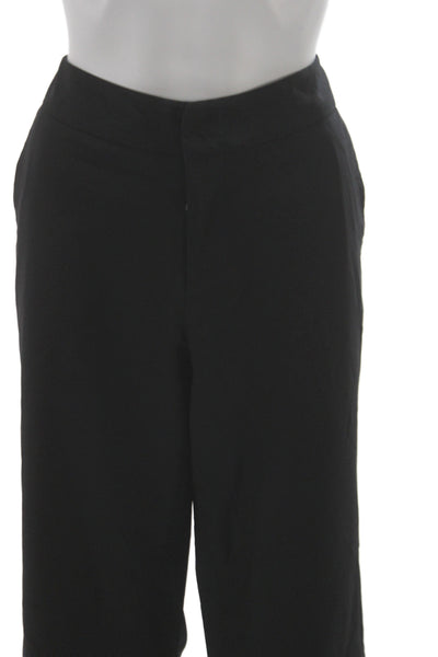 Gucci Womens Dress Pants Black Virgin Wool Button Size 44