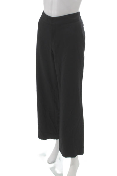 Gucci Womens Dress Pants Black Virgin Wool Button Size 44