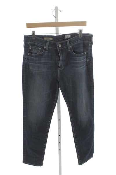 AG Adriano Goldschmied Womens Skinny Jeans Blue Cotton Mid Rise Size 30
