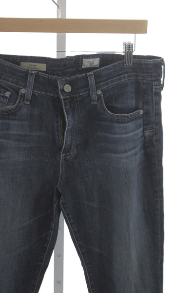 AG Adriano Goldschmied Womens Skinny Jeans Blue Cotton Mid Rise Size 30